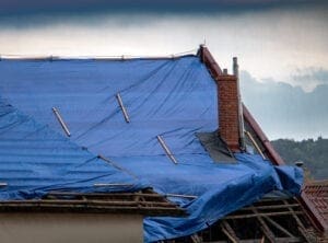 Roofing protective tarp